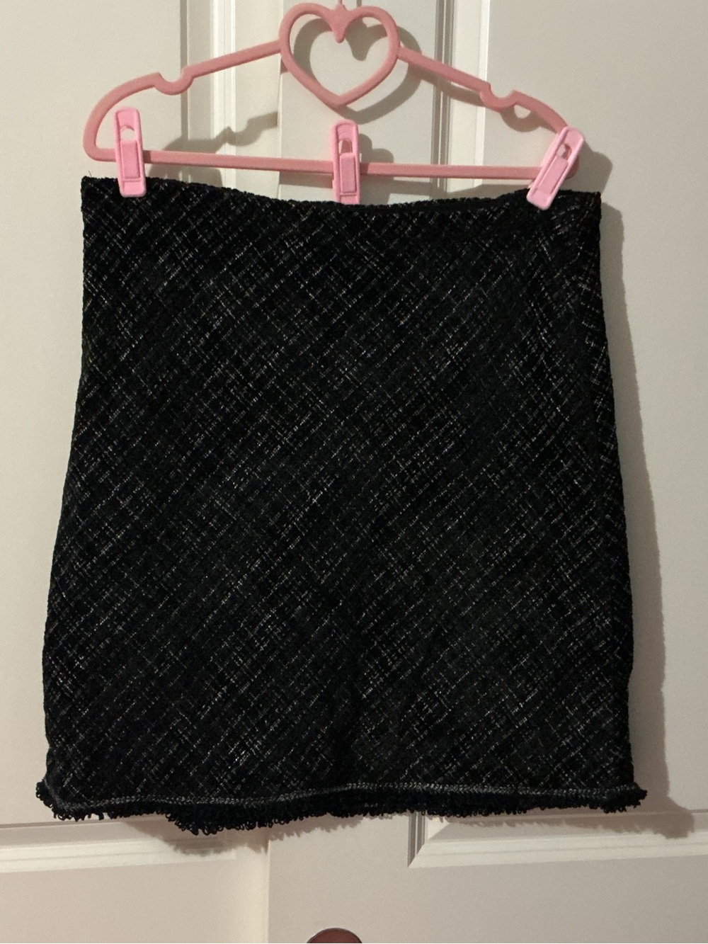 Max Studio Black Tweed Mini Skirt